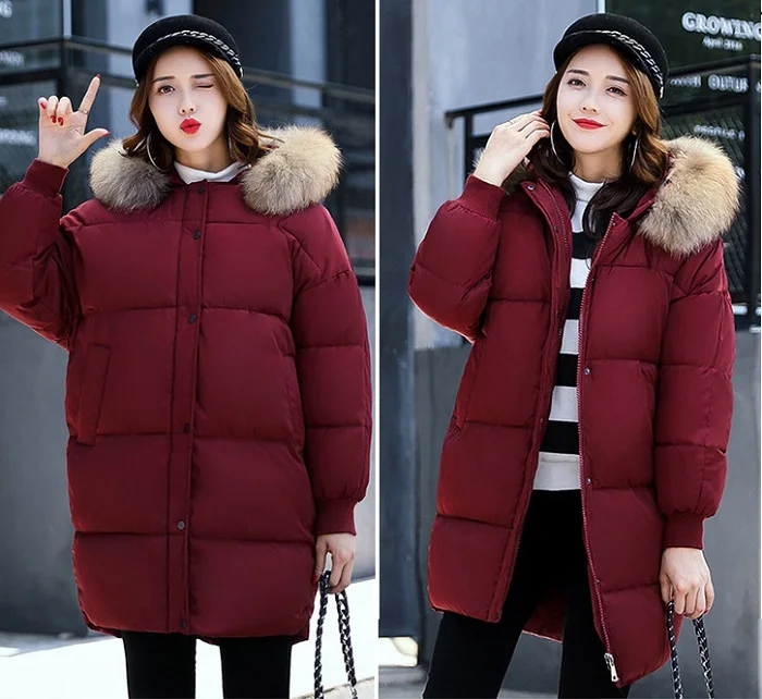 2017 winter hot sales hooded  jacket women clothing cotton + size 3 xl warm coats street fashion wind coat  women+29