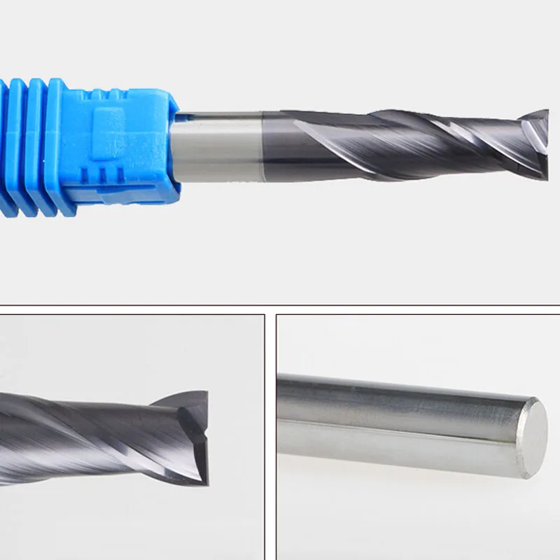 New Arrival 2 flutes R2.5*7L1*50L*4D flat end milling cutter flat end