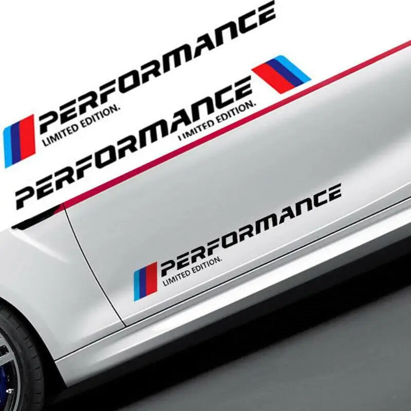 2 шт. автомобильные наклейки M Performance ограниченная серия боковые двери отражающие