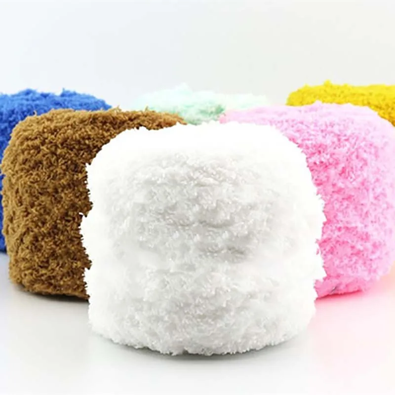 

100g/ball Yarn Ball High Quality Hand-woven Multicolor Knitting Velvet Crochet Coral Soft Yarn blanket Sweaters Yarn DIY Yarn