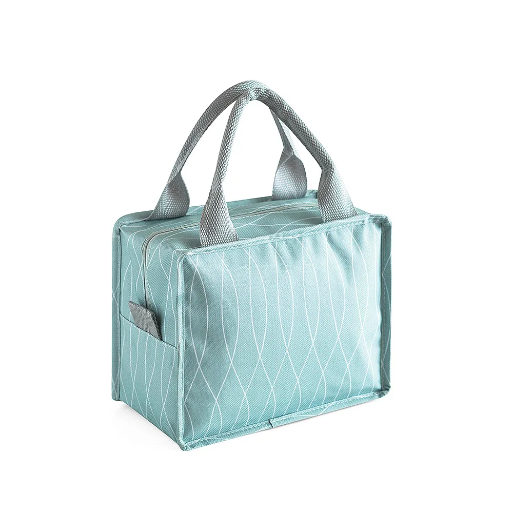 Женская Портативная сумка-холодильник на молнии с изоляцией, водонепроницаемая сумка-холодильник для еды, сумка для пикника для детей, школьная сумка для ланча, сумка-тоут - Цвет: 02