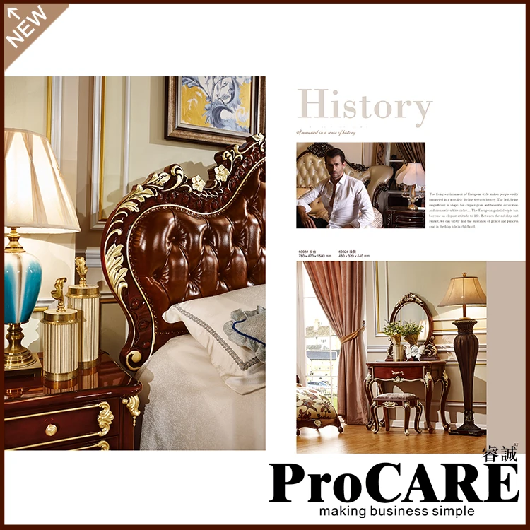 موردن الأوروبية نمط سرير حجم كينج مع الفاخرة تصميم غرفة نوم الأثاث من الصين الأثاث المصنع موردن الأوروبية نمط سرير حجم كينج مع الفاخرة تصميم غرفة نوم الأثاث من الصين الأثاث المصنع