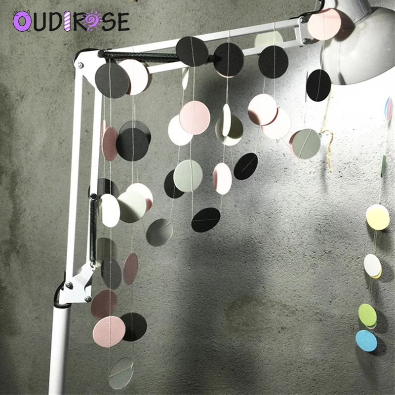 OUDIROSE 2 м розовая синяя гирлянда баннер для дня рождения украшения девочек бантик