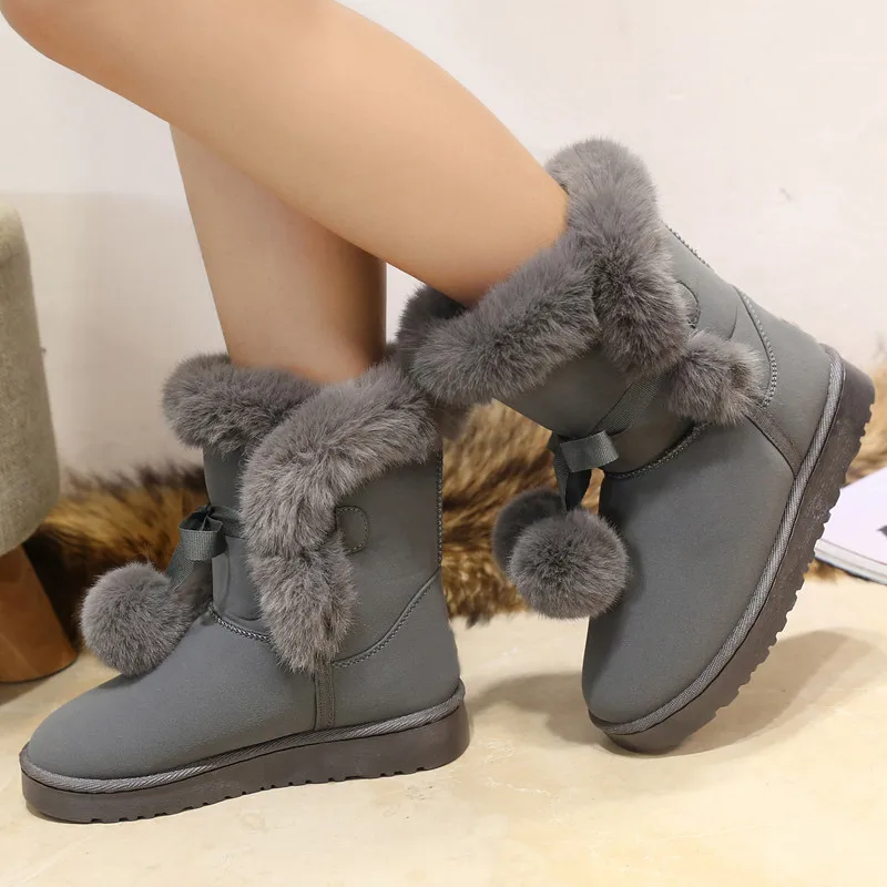Comprar Botas de mujer de calidad FEVRAL, botas de tobillo elásticas con punta redonda, zapatos de tacón grueso, zapatos de mujer, calcetines femeninos, botas 2019 invierno