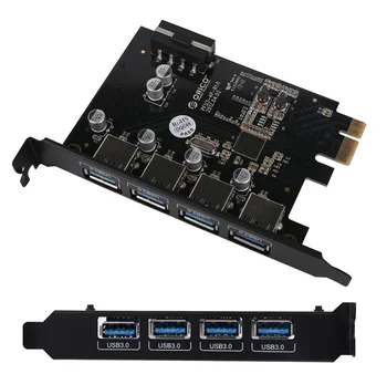 

PME-4U PCI-E to USB3.0 expansion card Mac Pro extended black adapter card free drive
