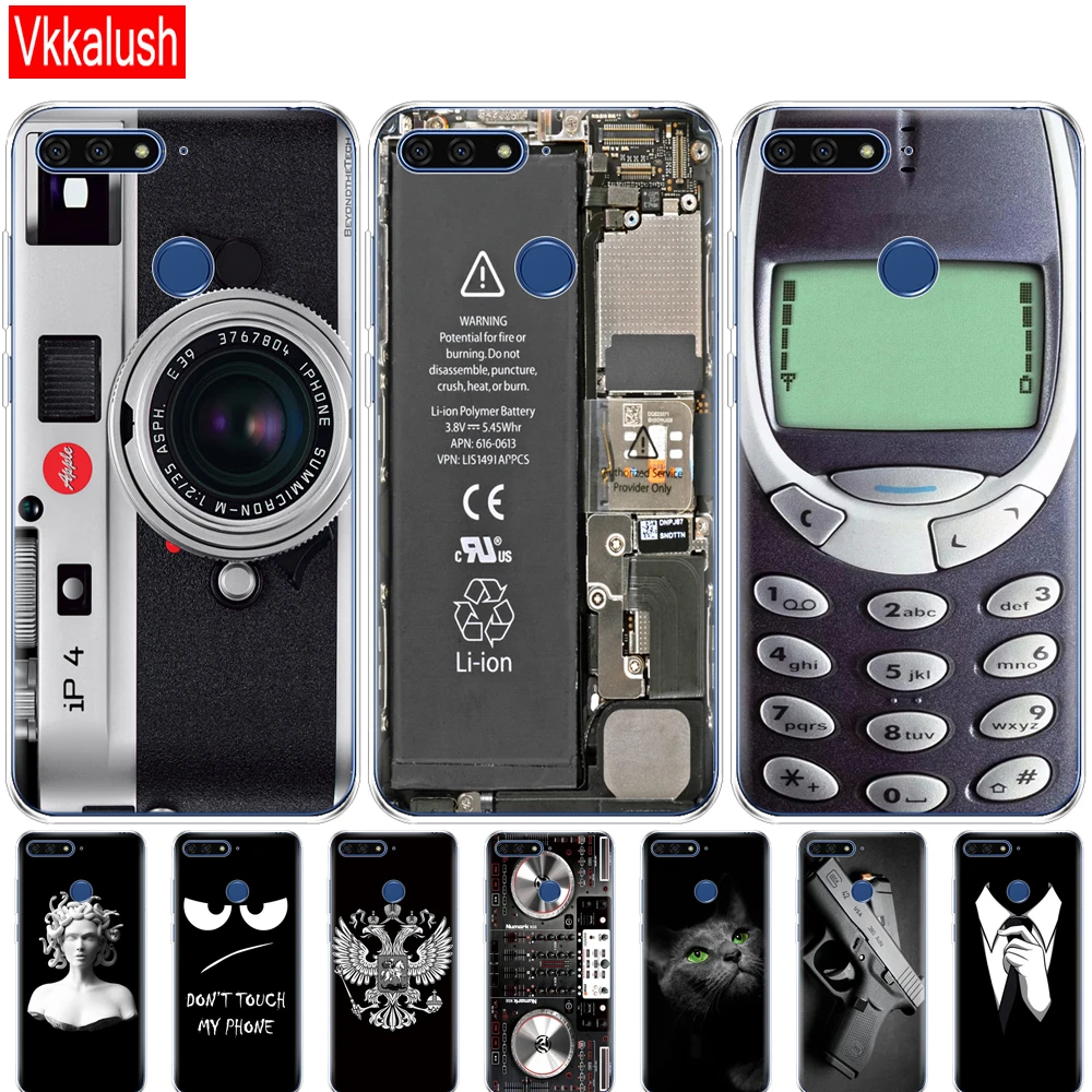 

Case For Huawei Honor 7C 5.7 Inch Case Cover Soft TPU Cute Cover Back Protective Phone Silicon Case For Huawei Honor 7c Aum-L41