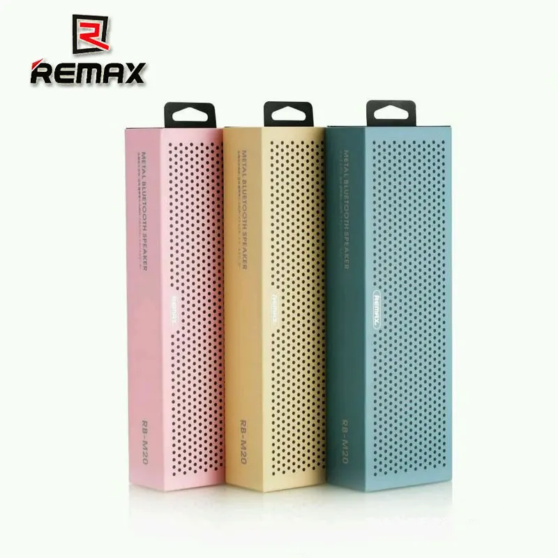 REMAX RM-M20 мини металлический портативный Настольный Bluetooth динамик шикарный стиль Поддержка громкой связи Вызов TF карта AUX сабвуфер музыка