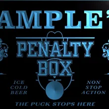 TM050-для персонализированного названия хоккейная пенатли коробка Бар Пиво светодиодный неоновые световые знаки