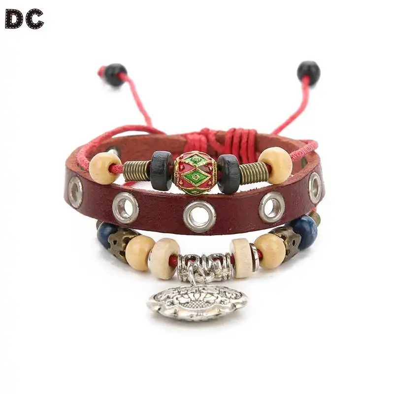 DC Handmade Woven Beadings Adjustable Bracelets With Alloy Longevity Lock Fashion Personality Wrist Trinkets Gifts Bangles | Украшения и