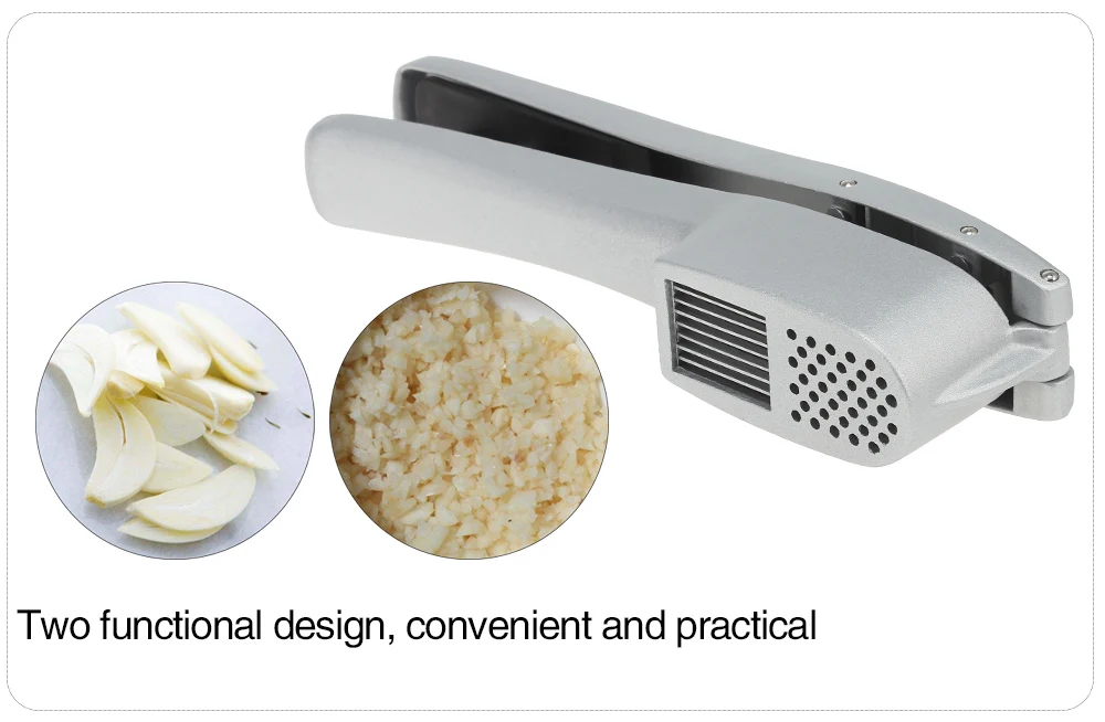 Manual Operation Aluminum Alloy Garlic Press