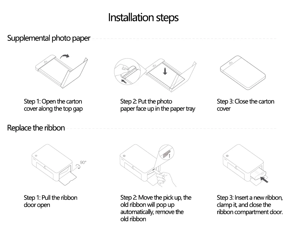 Original Xiaomi Mijia Mi Photo Printer Heat Sublimation Finely Restore True Color Auto Film Long Keep Multiple Wireless Remote8