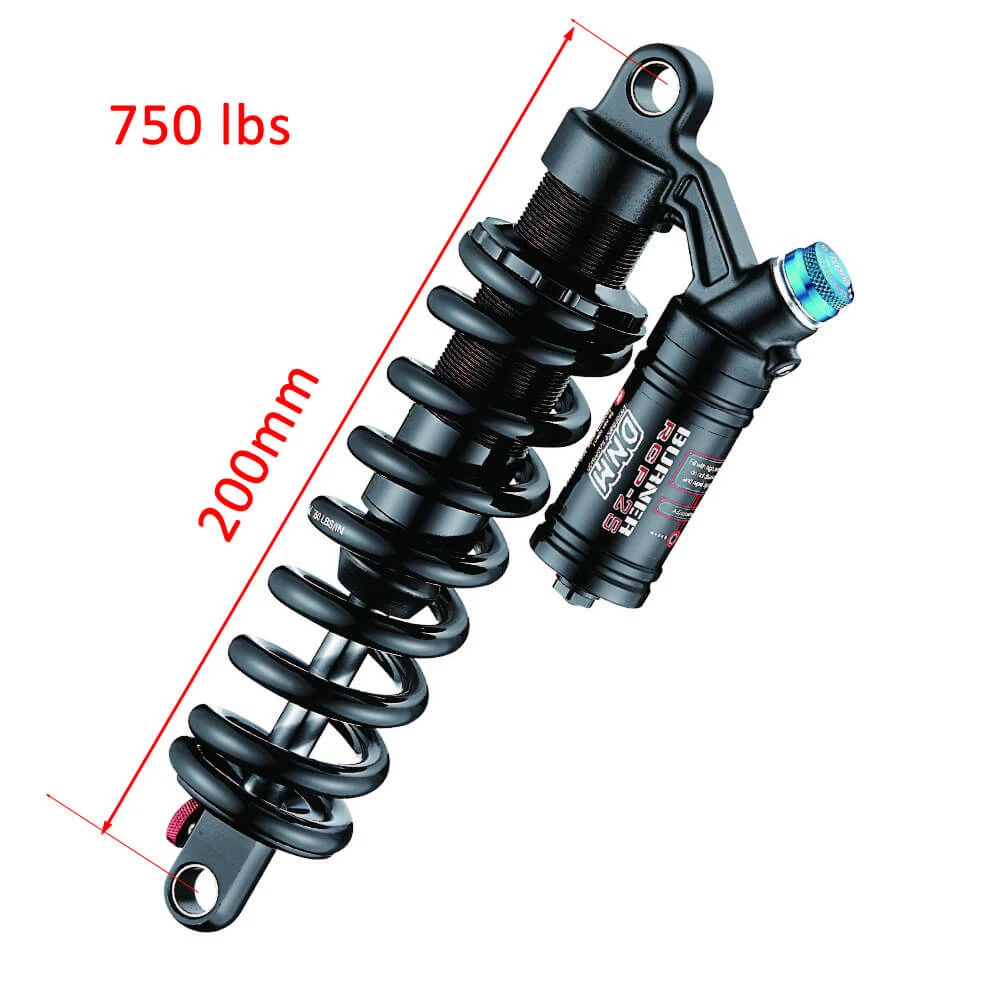 Bomber 전기 자전거 Rear Shock Absorber 200mm Rear Shock 750lbs DNM RCP 2S