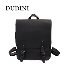 DUDINI Горячие Продажа Мода Повседневная Твердый прочный Рюкзак Женщин Хан Пан ИСКУССТВЕННАЯ Кожа Высокого Качества Школьный Колледж Стиль Рюкзак