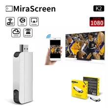 MiraScreen K2 Беспроводная ТВ-карта HDMI донгл Дисплей приемник Miracast Airplay DLNA tv Stick HD 1080P Wifi донгл Ios Andriod