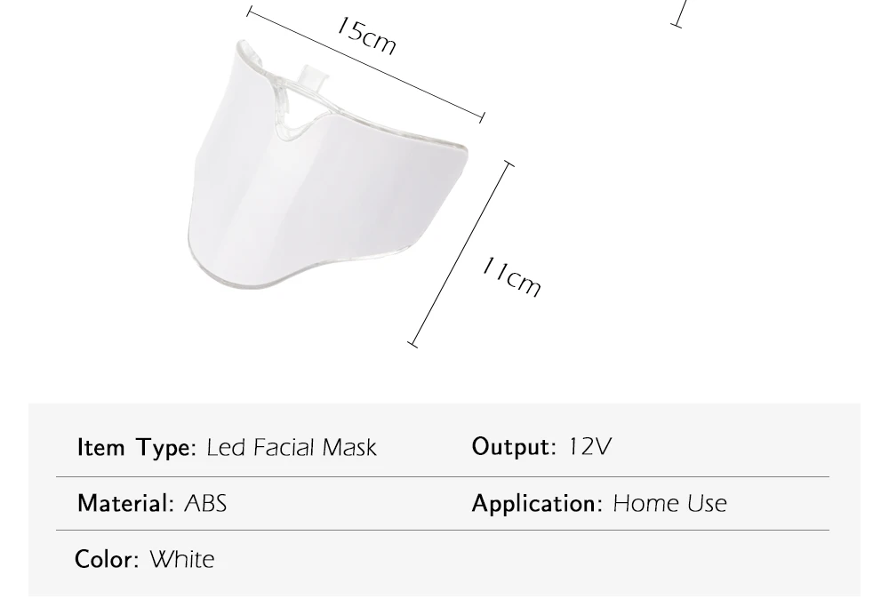 7 цветов Светодиодная маска для лица терапия светодиодная Корейская фотонная терапия маска для лица машинный светильник терапия акне маска для шеи красивая светодиодная маска
