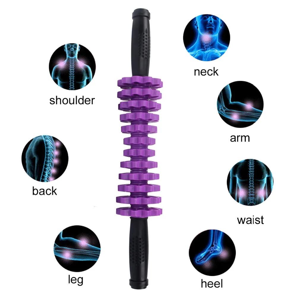 Массажный ролик для йоги палка бар мышечный триггер точечный Массажер палка для устранения жира похудение лечение целлюлита