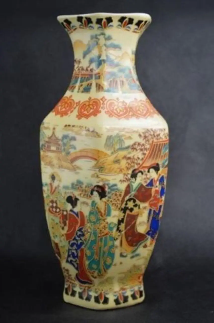 2884 15 De Réductionfamille Chinoise Rose Porcelaine Vase Peint à La Main Belle Femme Qianlong Marque In Vases From Maison Animalerie On - 