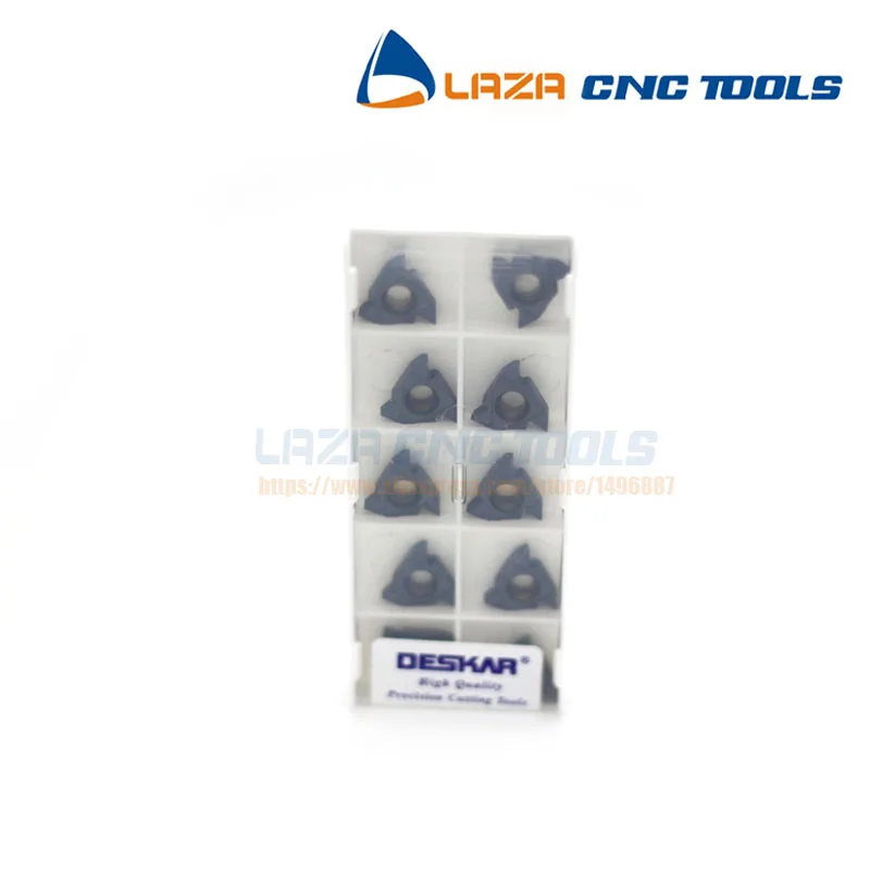 16ER 16IR AG60/AG55 LDA 16ER 16IR ISO0.5-ISO3.5 LDA* 10CPS deskar резьбы вставки карбида, Резьбовые лезвия для резки металла