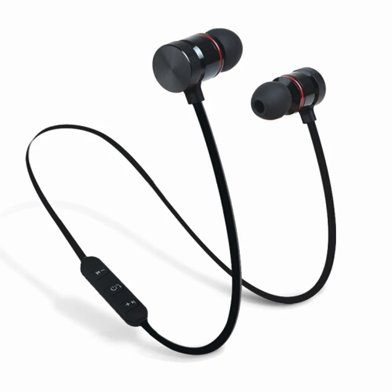 

NEWNO Metal Sports Bluetooth Headphone SweatProof Earphone Wireless Headset Magnetic Stereo Earpiece for Mobile Phone