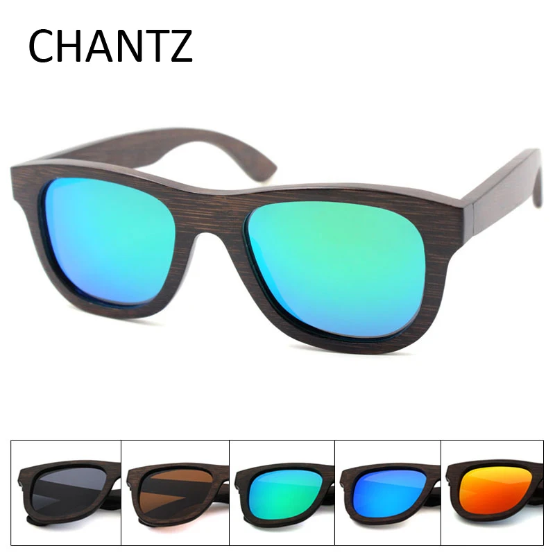 Retro Bamboo Sunglasses Women Men s Polarized Driving Wooden Sun Glasses Metal Spring Hinge Shades font