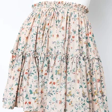 Vestidos robe Femme женская Повседневная Ретро Высокая талия принт дизайн Вечеринка короткая юбка Модные женские вечерние ночные юбки в складку