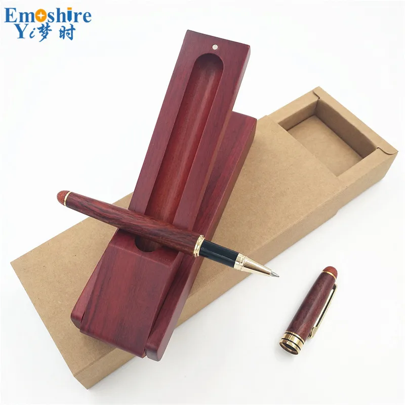 Emoshire Creative mahogany signature pen set mahogany crafts two - piece business celebration practical gift wholesale (1)