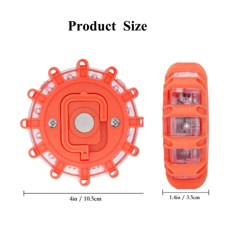 Светодиодный Дорога вспышки красный светодиодный безопасности Flare фонарик магнит мигает Предупреждение ночные огни придорожные