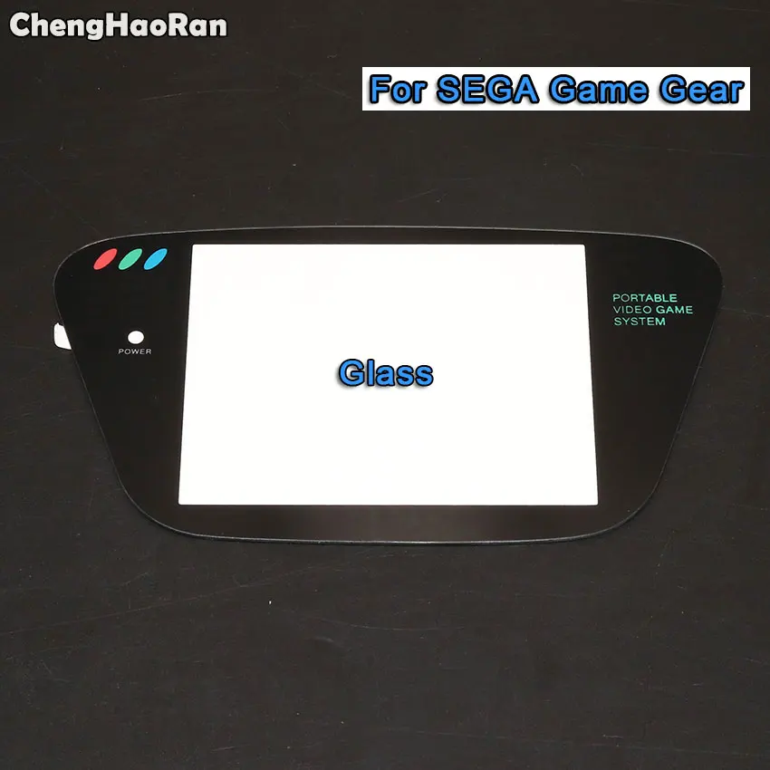 ChengHaoRan Glass & Plastic White & Black Screen Lens Cover For Sega