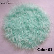 3 Цвета/Lot Диаметр = 56 см Тибета, мех ягненка Круглый Подушка Одеяло новорожденных Подставки для фотографий корзина писака наполнитель фонов