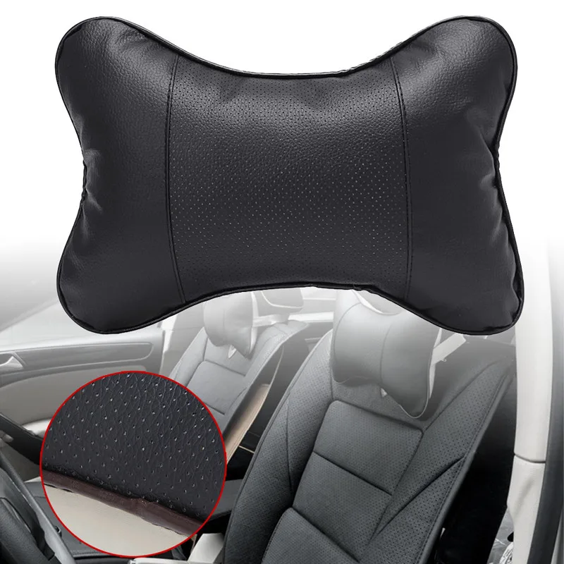 Car Seat Head Neck Rest Cushion Headrest Pillow Pad Bone Shape