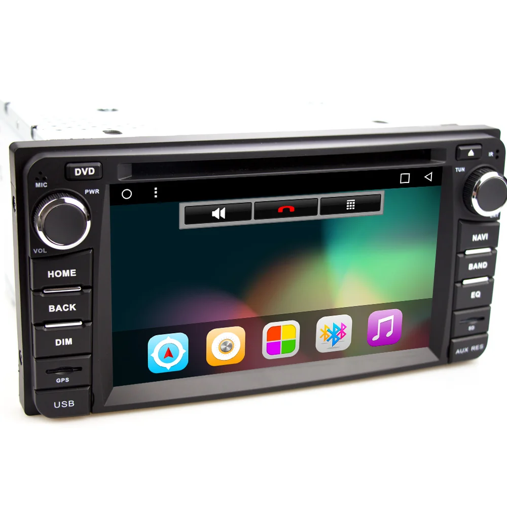 Flash Deal Eunavi 2 din Android 8.1 tda7851 car dvd radio player for Toyota Hilux VIOS Old Camry Prado RAV4 Prado 2003-2008 gps navi stereo 2