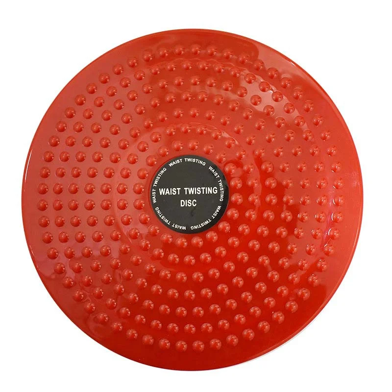 Твист талии диск фитнес тонкая вращающаяся пластина баланс Поворотная доска упражнения талии и живота упражнения - Цвет: Красный