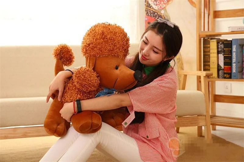 Dorimytrader New Pop Cute Soft Animal Poodle Plush Toy Big Stuffed Animals Dog Doll 5 Colors 55cm x 50cm DY50065 (18)