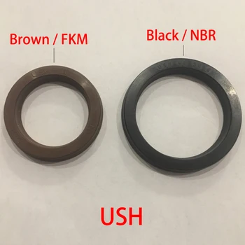 

USH 175*190*9 175x190x9 180*200*12 180x200x12 Brown FKM Fluorine Rubber Hydraulic Cylinder Piston Rod Lip Gasket O Ring Oil Seal