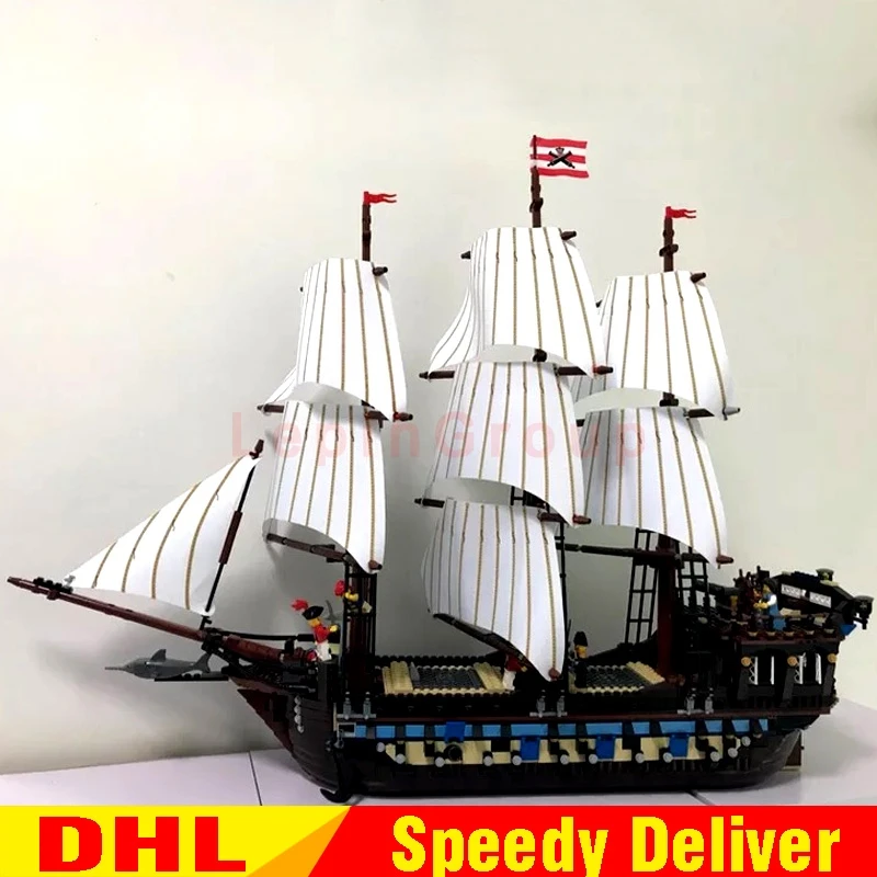 

LP 22001 Pirates Series The Imperial Flagship Model Building Blocks Set Pirate Ship LPings Toys For children Clone 10210