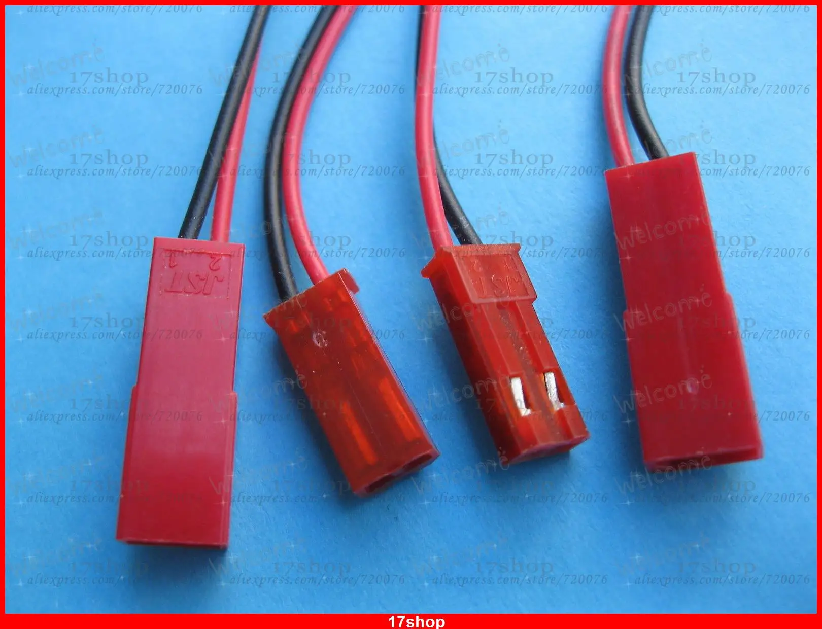 

40 Pairs JST 2 Pin Male & Female Connector Plug with 22AWG Wire 150mm