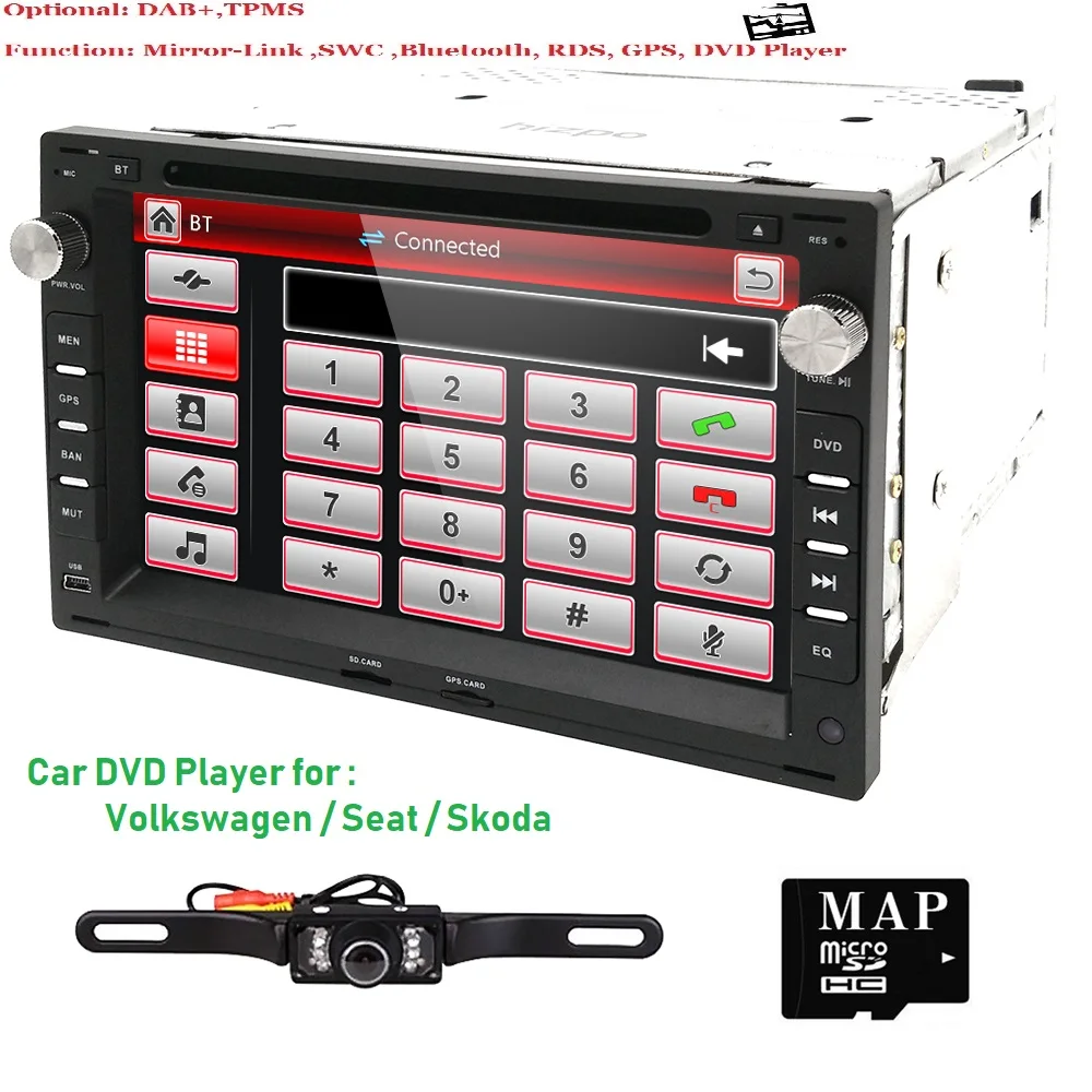 

Car DVD Player for VW PASSAT B5 MK5 GOLF MK3 IV MK4 Polo MK4 Transporter T5 BORA Ford Galaxy Sharan SEAT 7"2 din GPS TPMS DAB+