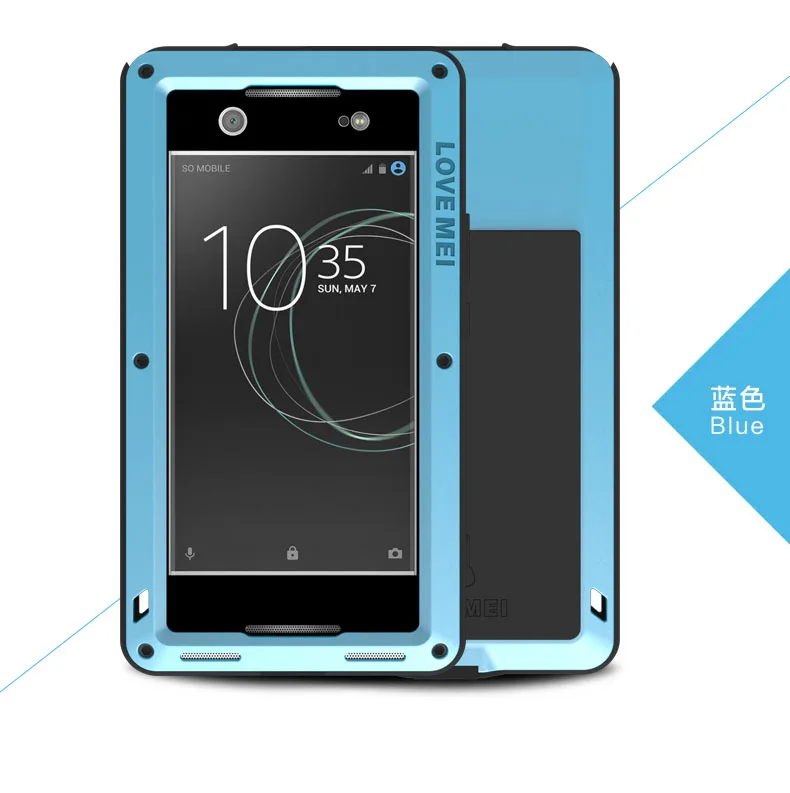 

LOVE MEI for Sony Xperia XA1 Ultra Powerful Case Shockproof Dropproof Dirtproof Protector Phone Cover Smartphone Shell Funda