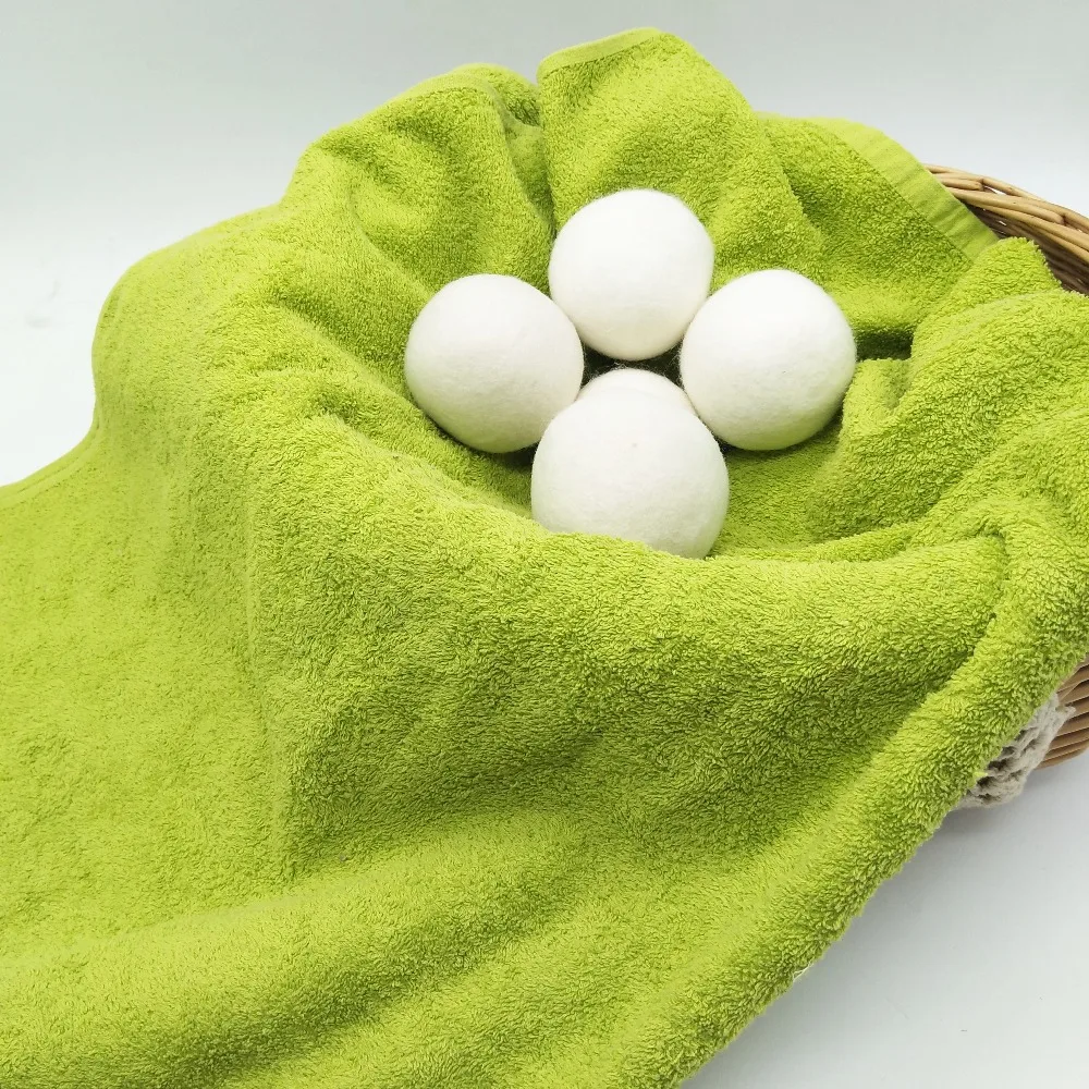 Wool Laundry Dryer Balls 100 Natural Fabric Softener, Pack of 6in