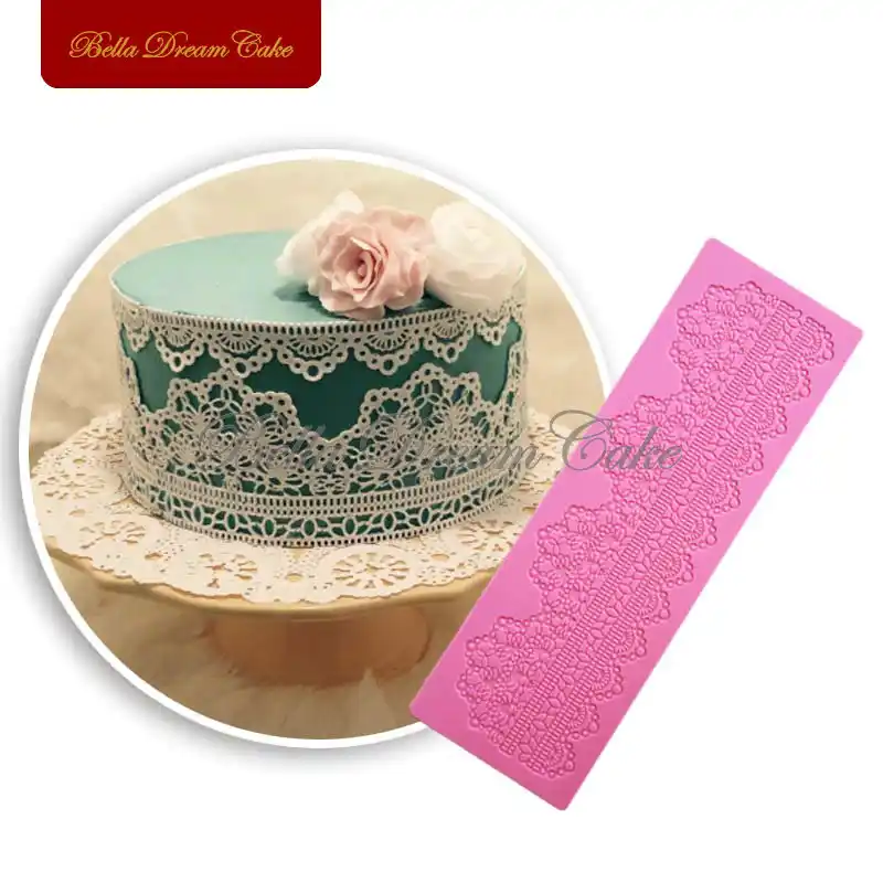 Cake Border Decoration Lace Mat Sugar Lace Pad For Wedding Cake