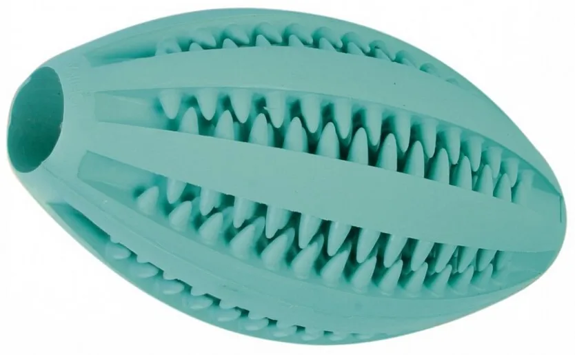 

Natural Rubber Dental Rugby Ball New Dog Toys