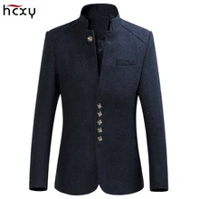 HCXY, Мужской Ретро Китайский Повседневный пиджак с воротником, мужской деловой пиджак, мужские пиджаки больших размеров, M-6XL