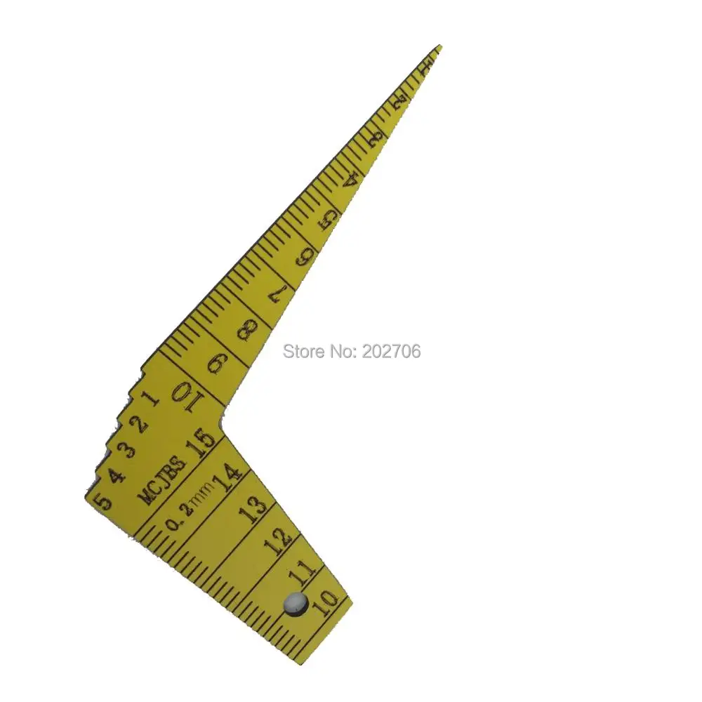 1-15mm angle plastic Feeler Gauge Gage MCJBS Automobile industry Inspection ruler step gauge gap gauge