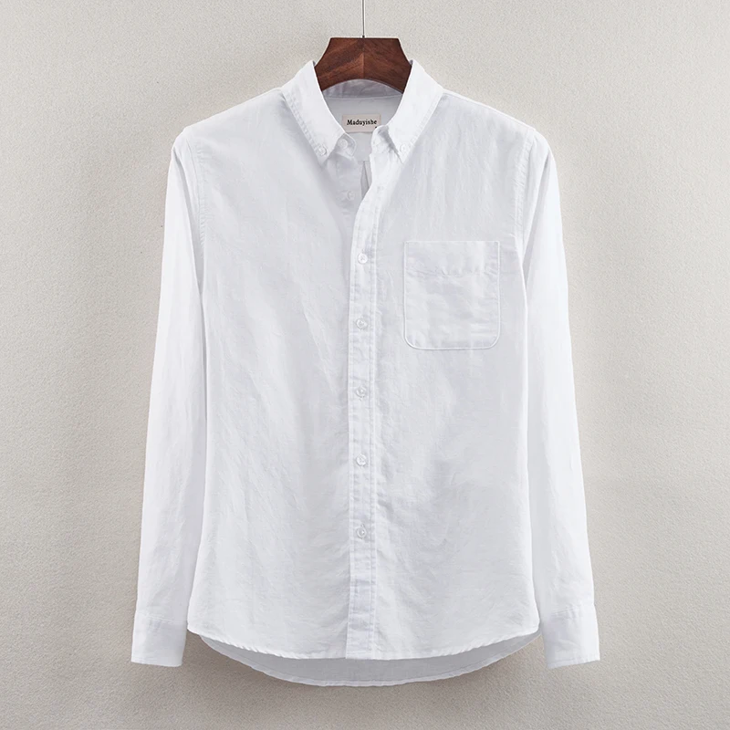 

2018 Summer new arrival Italy style short sleeve shirt men linen and cotton men shirts loose big size 4XL shirt male camisa