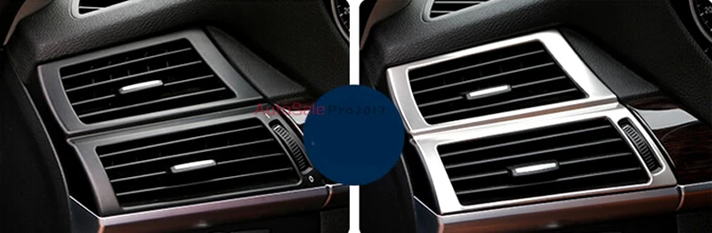 

Stainless Steel Chromium Styling Side Air Condition Vent Outlet Cover Trims 2pcs For BMW X6 E71 2009 2010 2011 2012 2013 2014