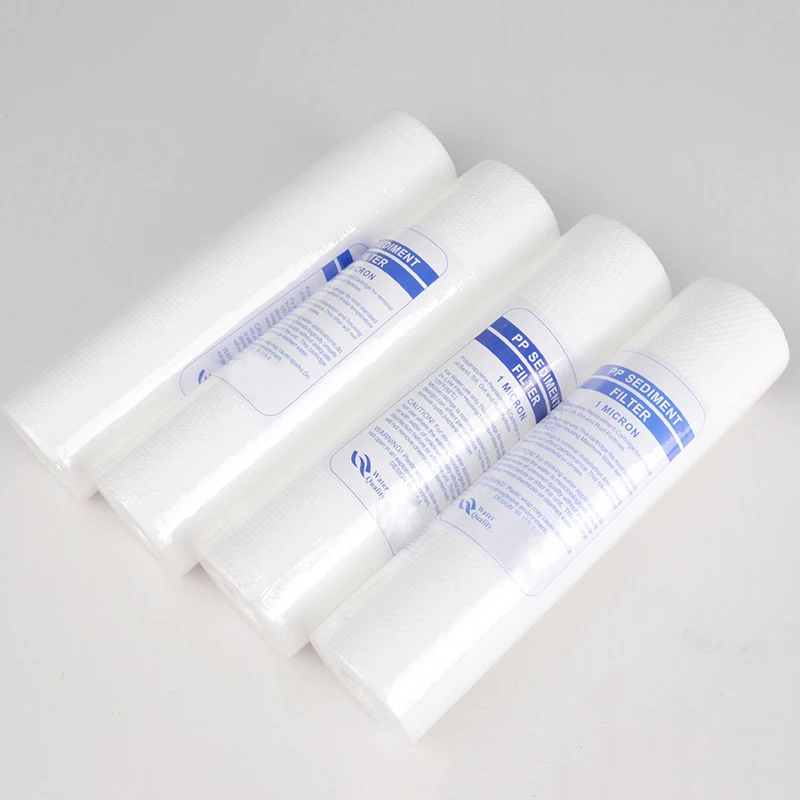 Water Purifier 10 Inch 4pcs 1 Micron Sediment Water Filter Cartridge PP Cotton Filter Water Filter System Water Purifier 10 Inch 4pcs 1 Micron Sediment Water Filter Cartridge PP Cotton Filter Water Filter System