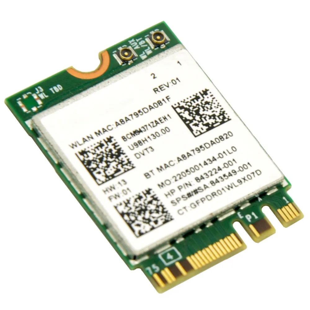 WTXUP для Broadcom BCM94371ZAE 802 11 AC 867 Мбит/с мини PCi E NGFF M2 WiFi карта беспроводной адаптер с