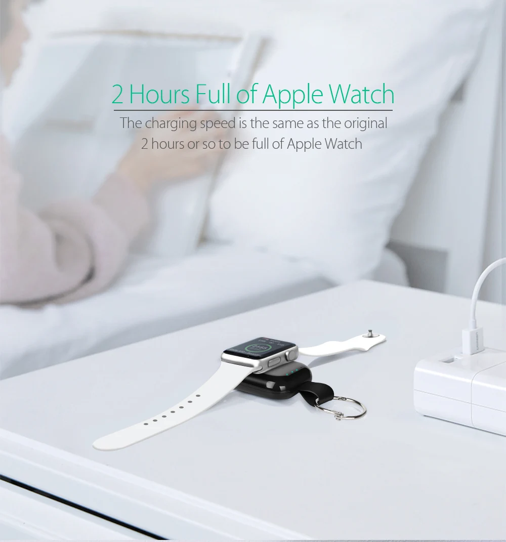 Natrberg для Apple Watch зарядное устройство power Bank Зарядка 750 мАч портативная зарядка для путешествий Qi для Apple Watch i Watch 4 3 2 1 серия