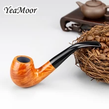 74 инструменты бесплатно) винтажная гнутая курительная трубка портативная мини-Бриар деревянная труба ручной работы 9 мм фильтр Бриар табачная трубка принадлежности для курения