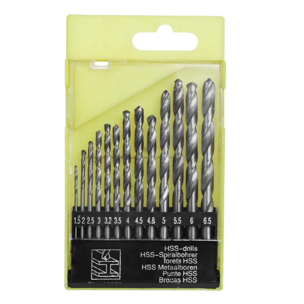 13 PCS Metric System Titanium Quick Change Twist Drill Bits Set Tools